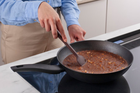 Whirlpool indukciós főzőlappal készített kávés csokoládé puding - step7