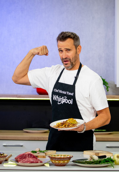 Ceafă de porc la cuptor, în crustă, cu garnitură de cartofi și ciuperci ingredients
