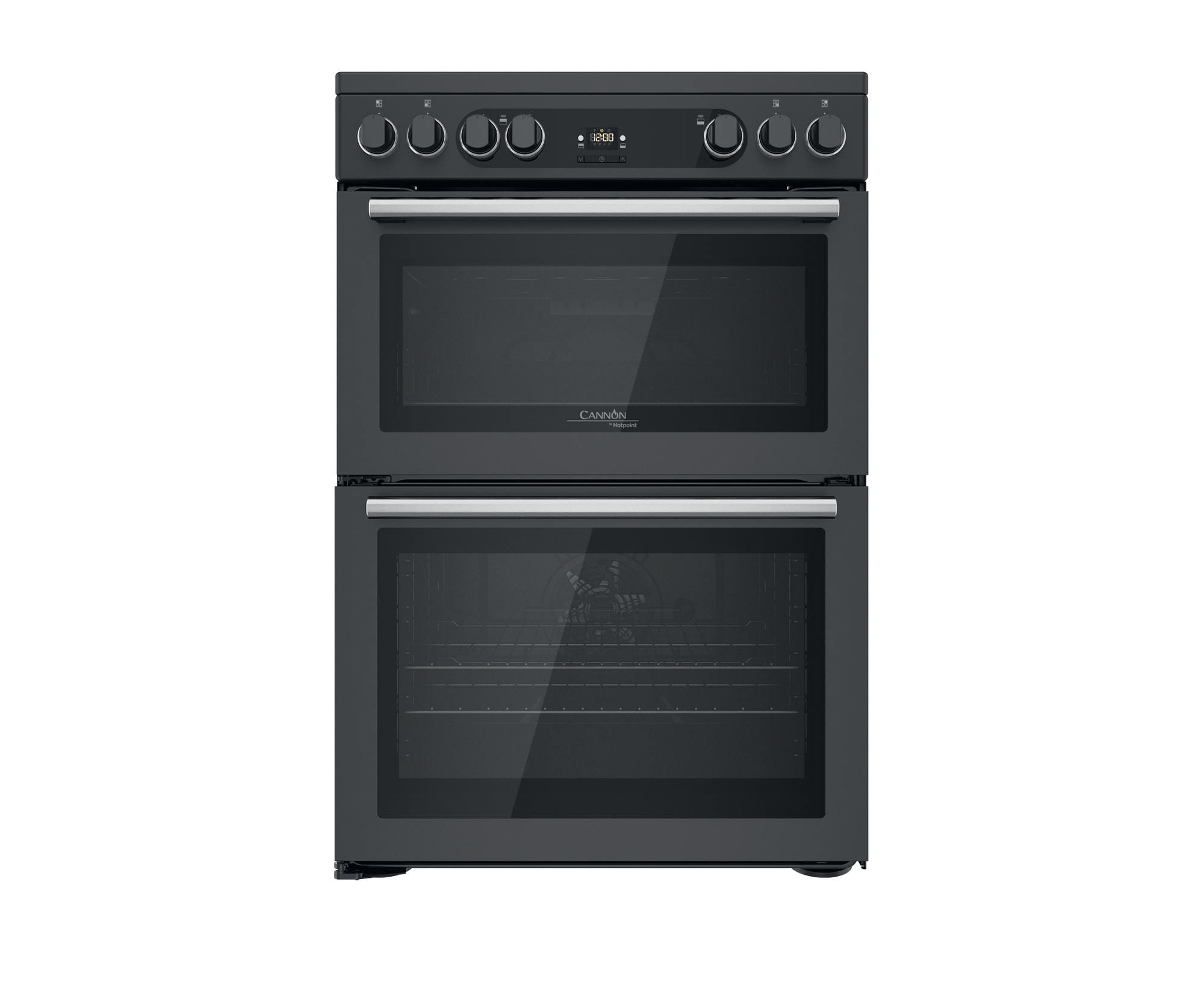 Picture of Hotpoint CD67V9H2CA/UK Electric Freestanding 60cm Double Cooker - Dark Grey Anthracite