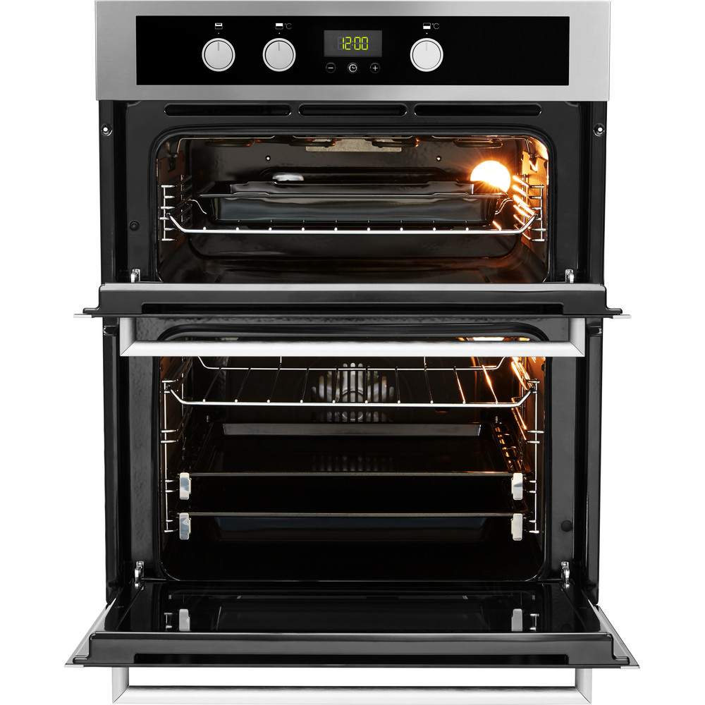 Whirlpool AKL 307 IX Built-Under Double Oven - Inox and Black