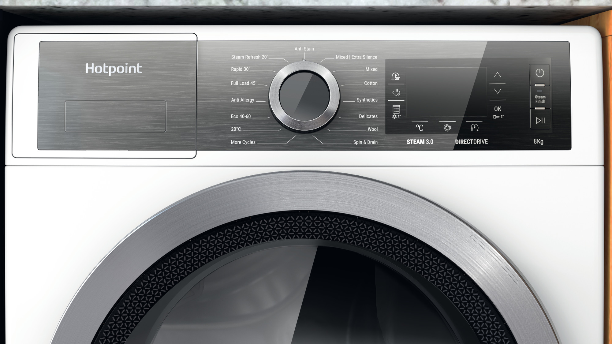 Picture of Hotpoint H6 W845WB UK Washing Machine In White