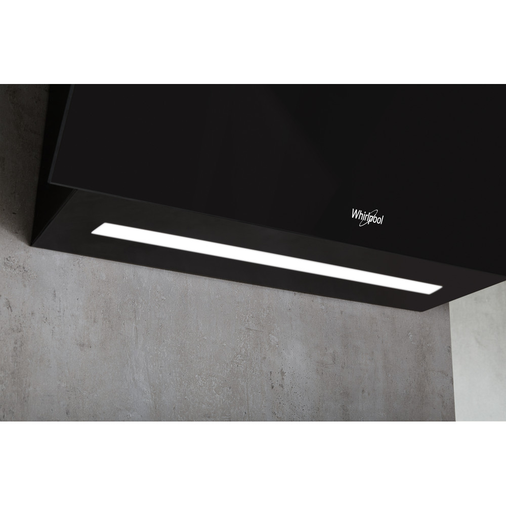 Whirlpool WHVS 90F LT C K Wall Mounted Cooker Hood 90cm - Black