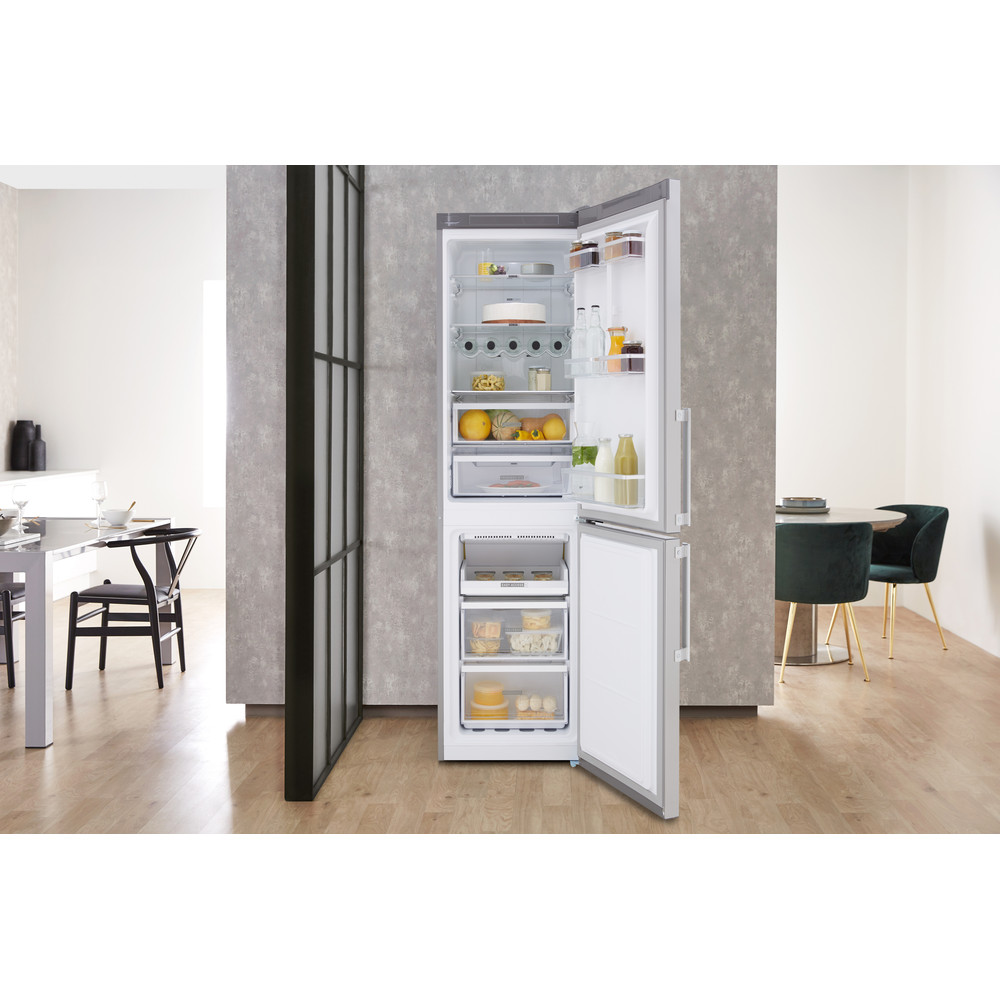 Whirlpool W7 811O OX H 1 Fridge Freezer Frost Free 338L - Optic Inox