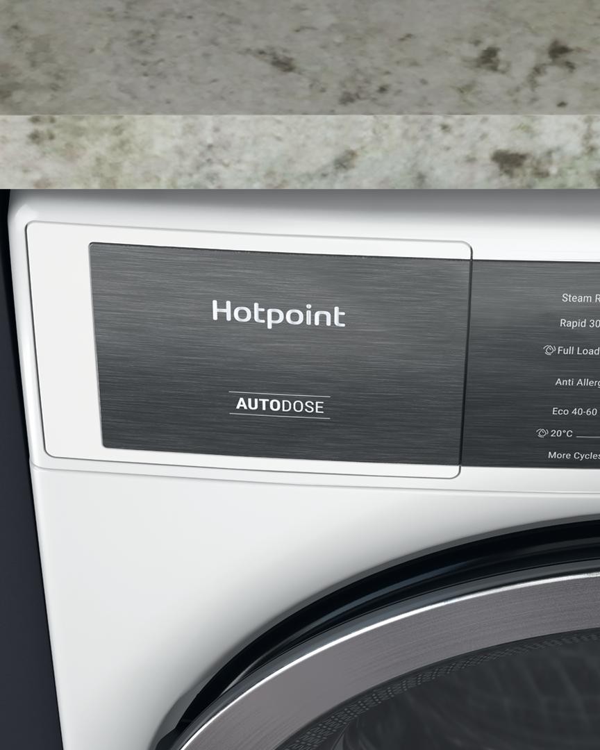 Picture of Hotpoint H8W946WBUK Washing Machine In White