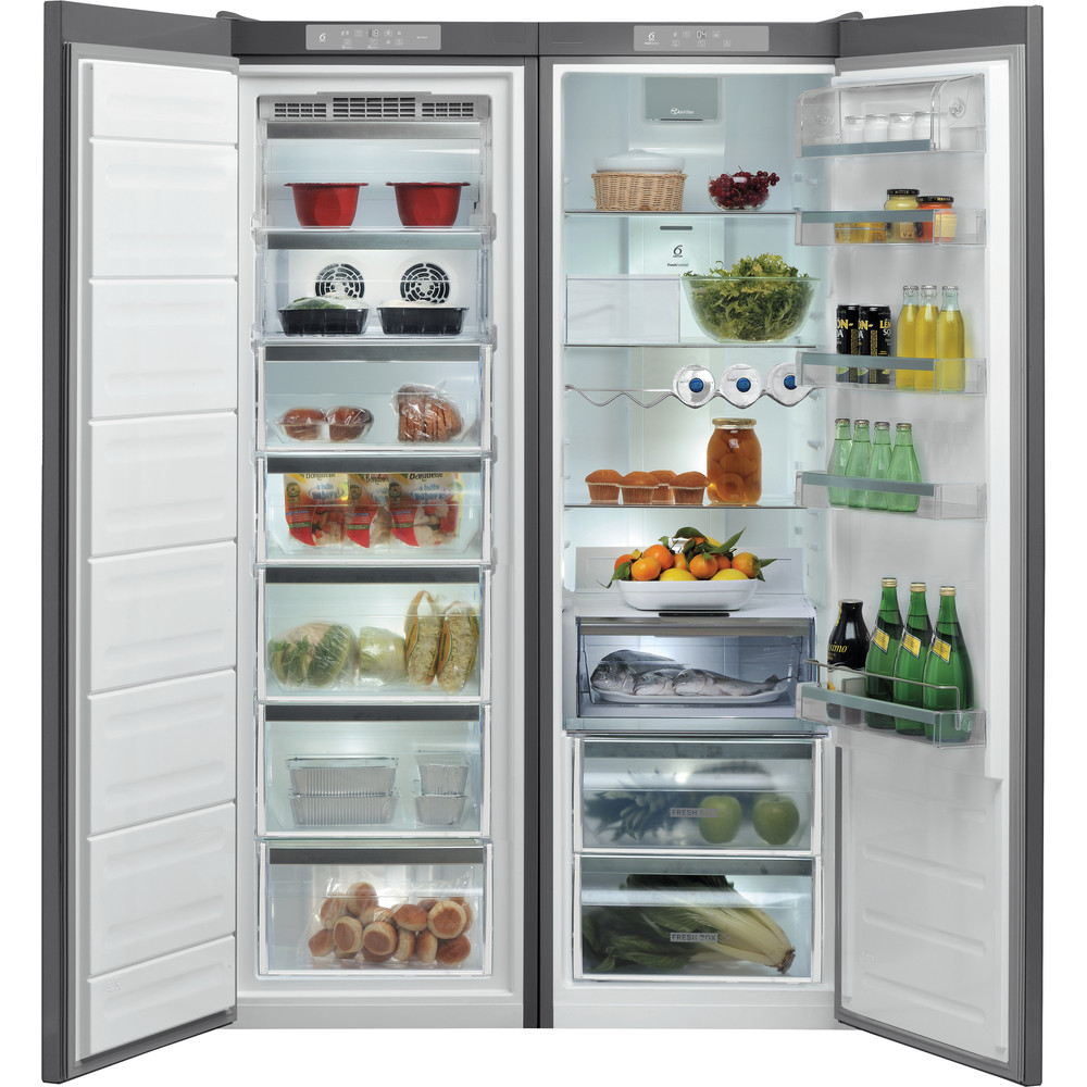 Whirlpool SW8 AM2C XARL 2 Larder Fridge 350L - Stainless Steel