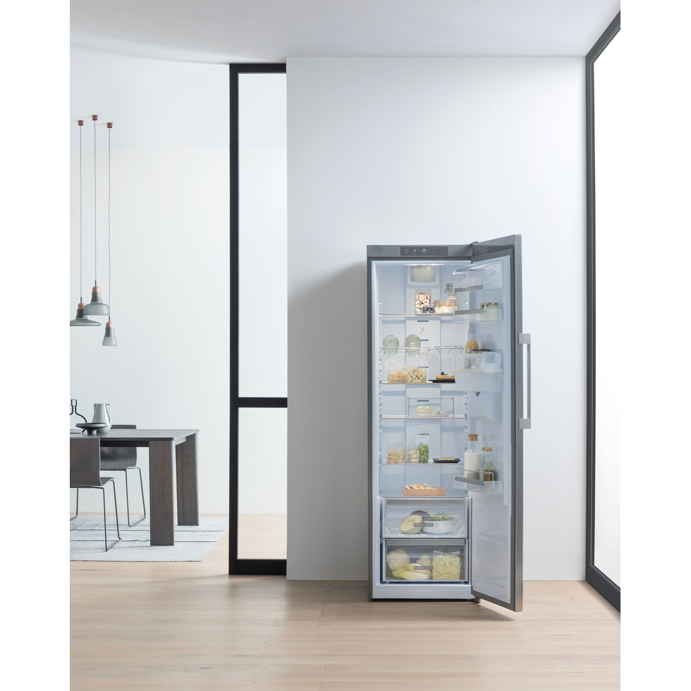 Whirlpool SW8 AM2C XARL 2 Larder Fridge 350L - Stainless Steel