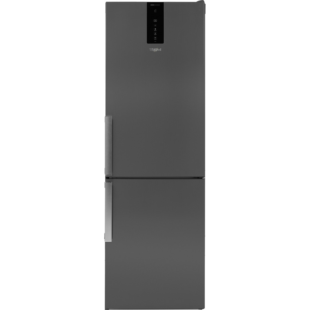 Whirlpool W9 821D KS H (UK) Fridge Freezer Frost Free 318L - Black Inox