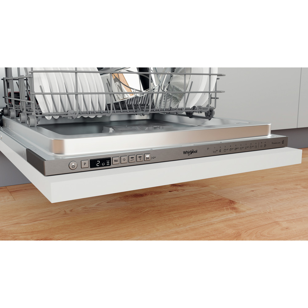 Whirlpool SupremeClean WIO 3O33 PLE S UK Built-In Dishwasher 14 Place