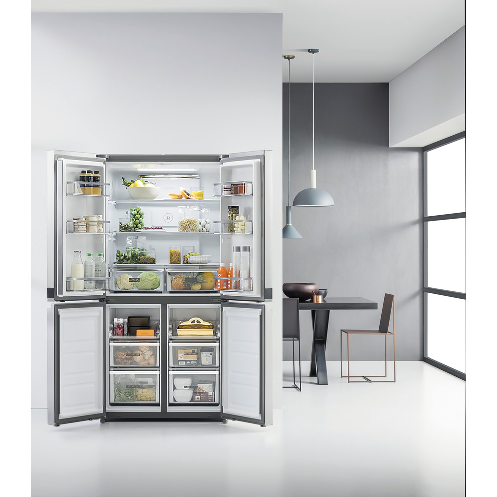 Whirlpool side-by-side american fridge: in Stainless Steel - WQ9 B1L 1