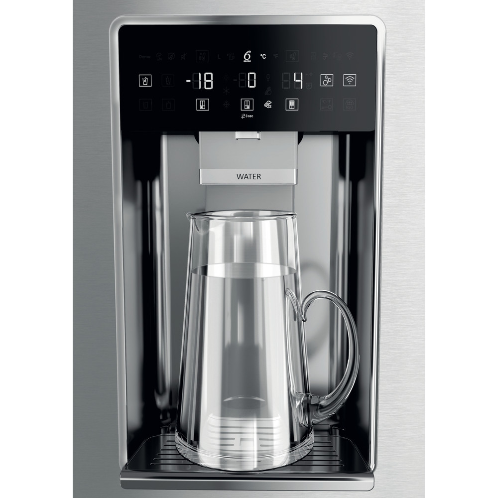 Whirlpool W Collection WQ9I MO1L UK Fridge Freezer - Stainless Steel