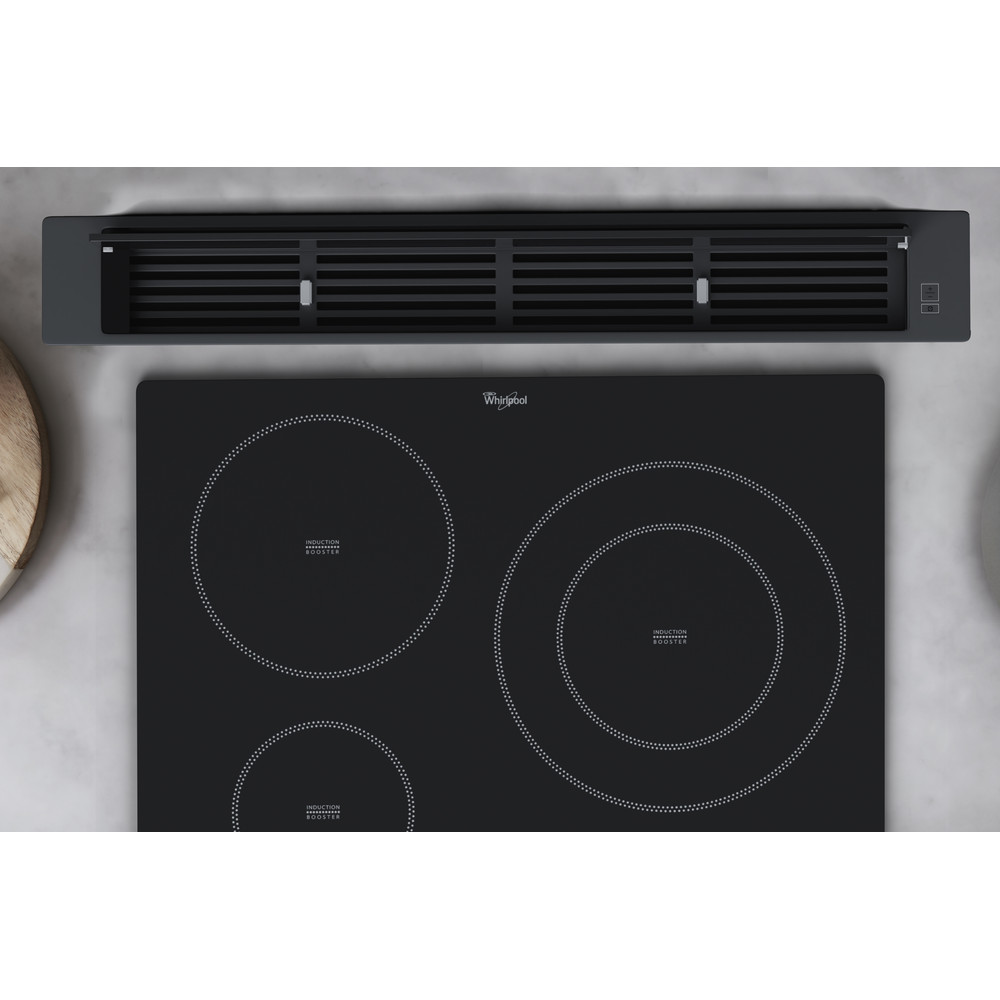 Whirlpool W Collection WDO 93F B K Built-in Downdraft Hood - Black