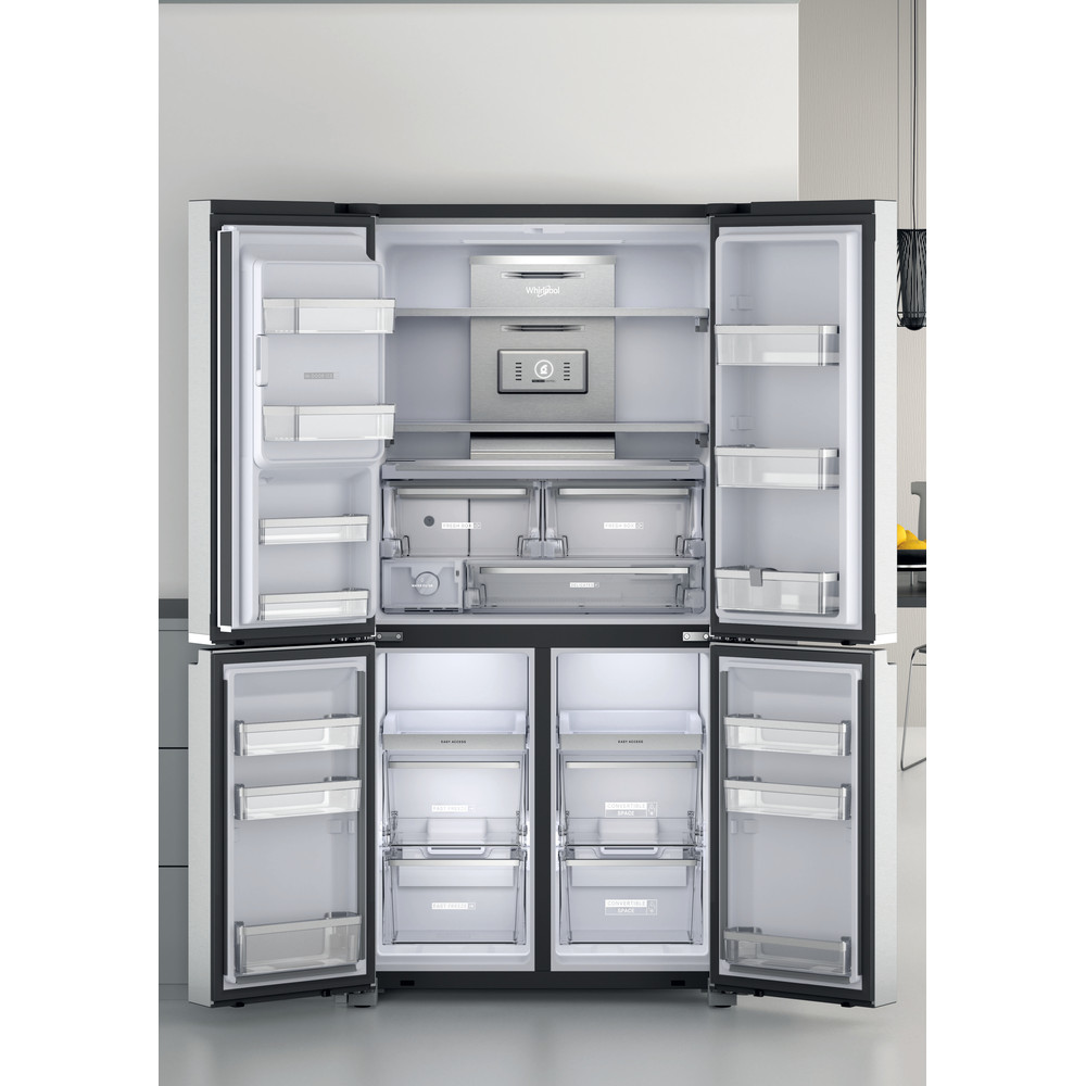 Whirlpool W Collection WQ9I MO1L UK Fridge Freezer - Stainless Steel