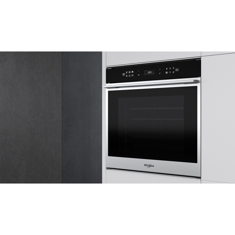 Whirlpool built in electric oven: in Stainless Steel, self cleaning - W7 OM4 4S1 P