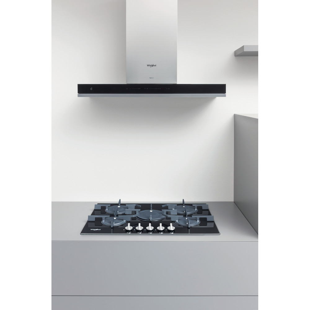 Whirlpool POW 75D2/NB Gas Hob 5 Burners 75cm - Black