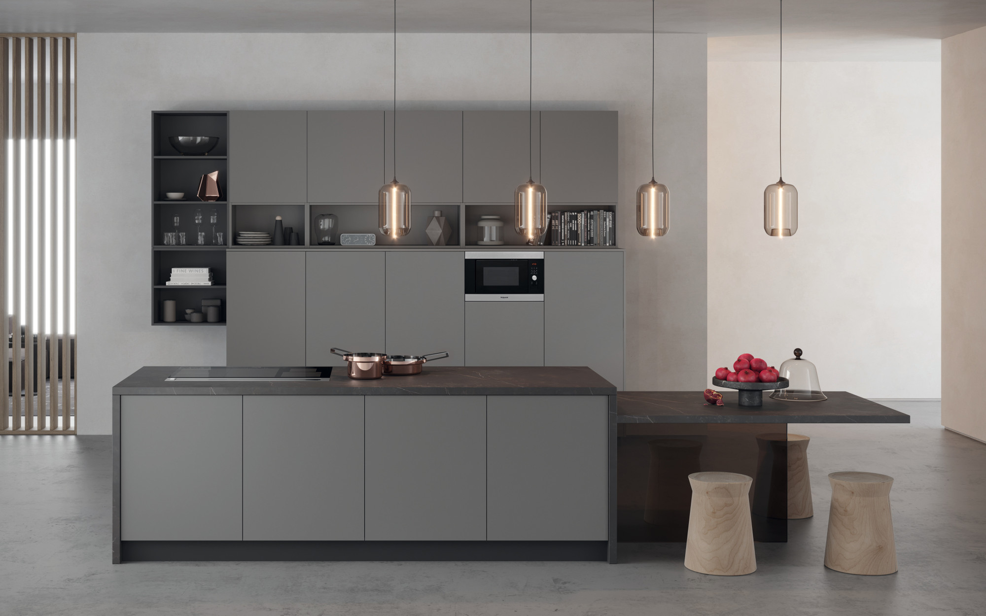 Picture of Hotpoint Hotpoint MF25G IX H built in Compact Microwave Oven - Inox Inox - Discontinued