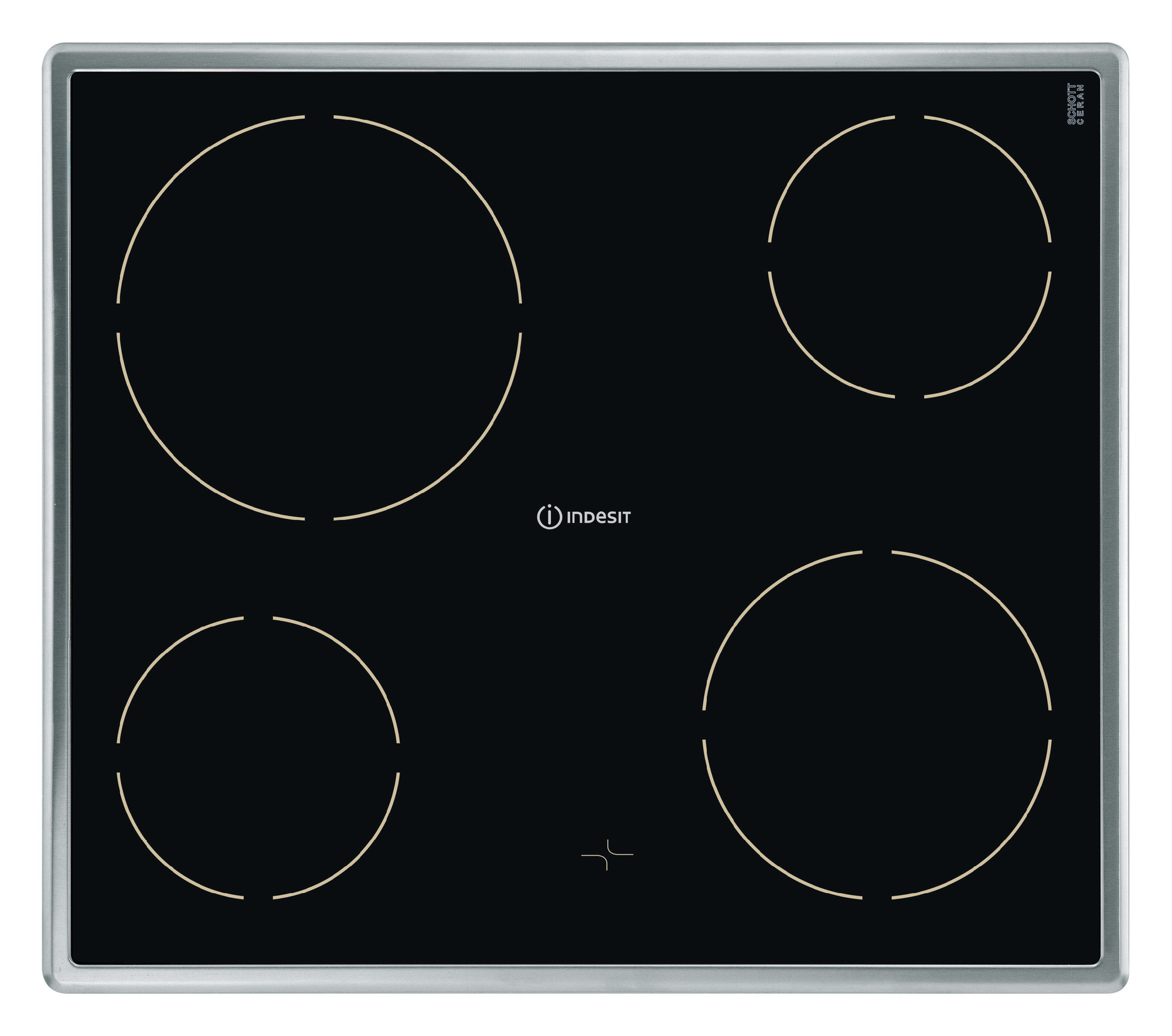 Indesit VRH640X placa vitroceramica , 4 zonas, zona