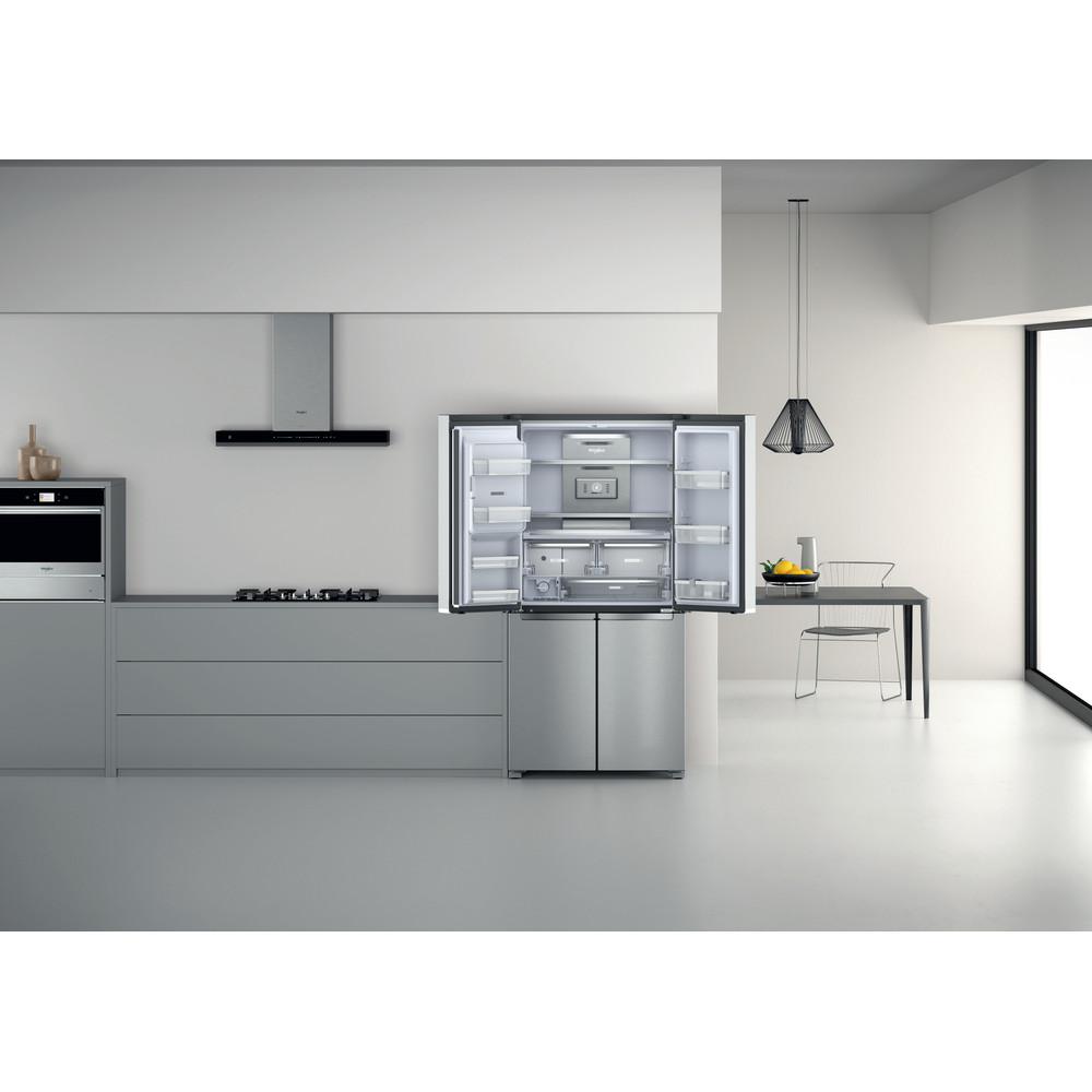 Whirlpool W Collection WQ9I MO1L UK Fridge Freezer - Stainless Steel