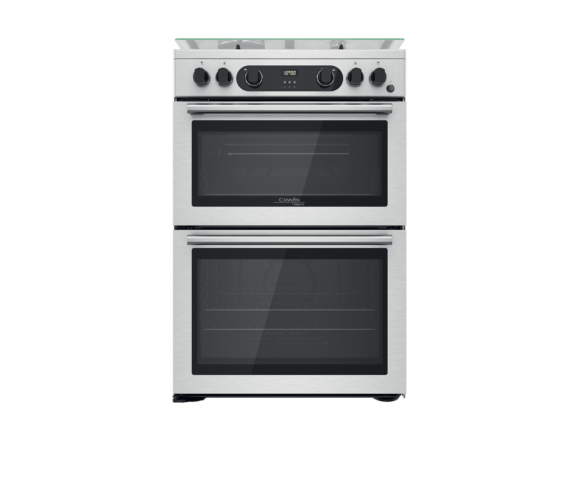 Picture of Hotpoint Cannon by Hotpoint CD67G0CCX/UK Freestanding Gas Cooker - Double Oven Inox