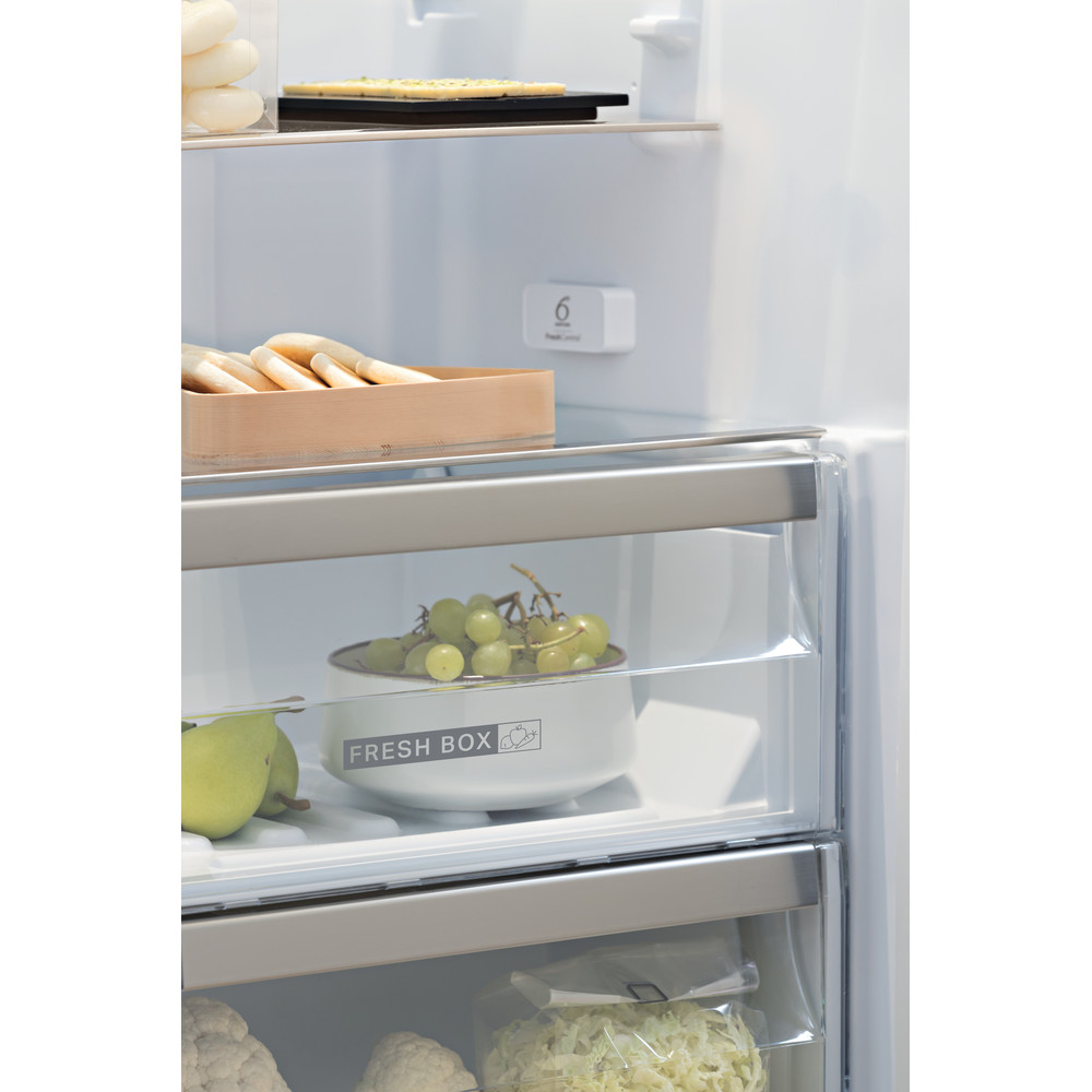 Whirlpool SW8 AM2C XARL 2 Larder Fridge 350L - Stainless Steel