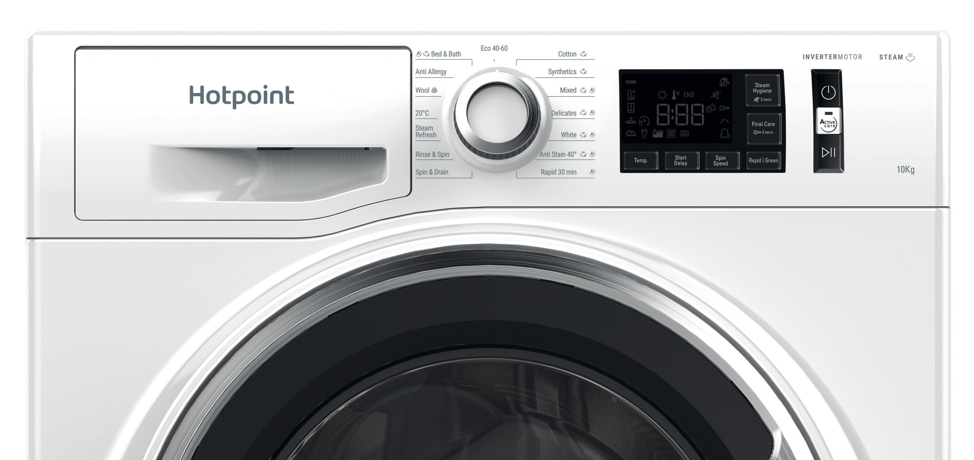 Picture of Hotpoint ActiveCare NM111046WCAUKN 10kg White Freestanding Washing Machine in White