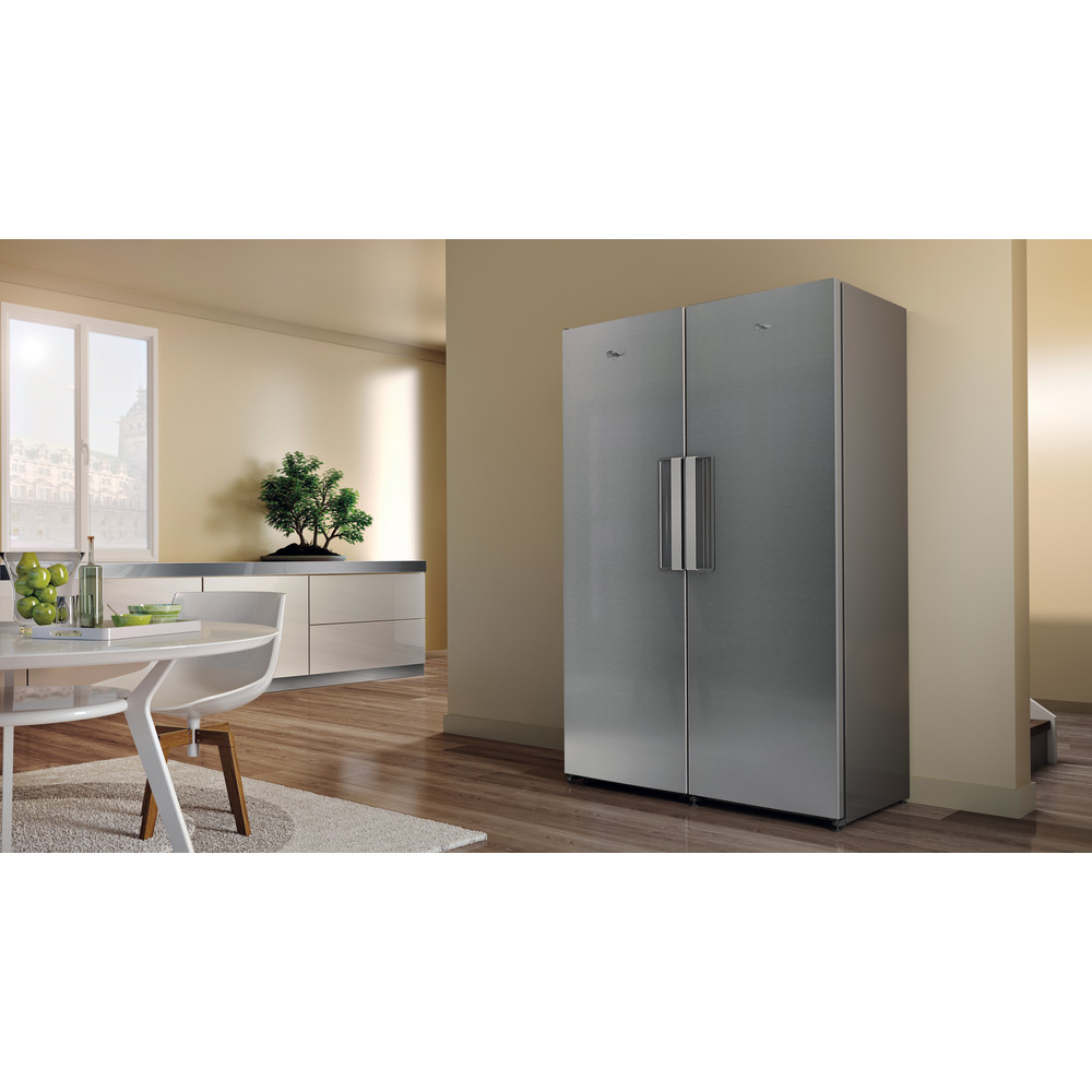 Whirlpool SW8 AM2C XARL 2 Larder Fridge 350L - Stainless Steel