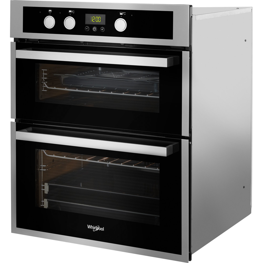 Whirlpool AKL 307 IX Built-Under Double Oven - Inox and Black