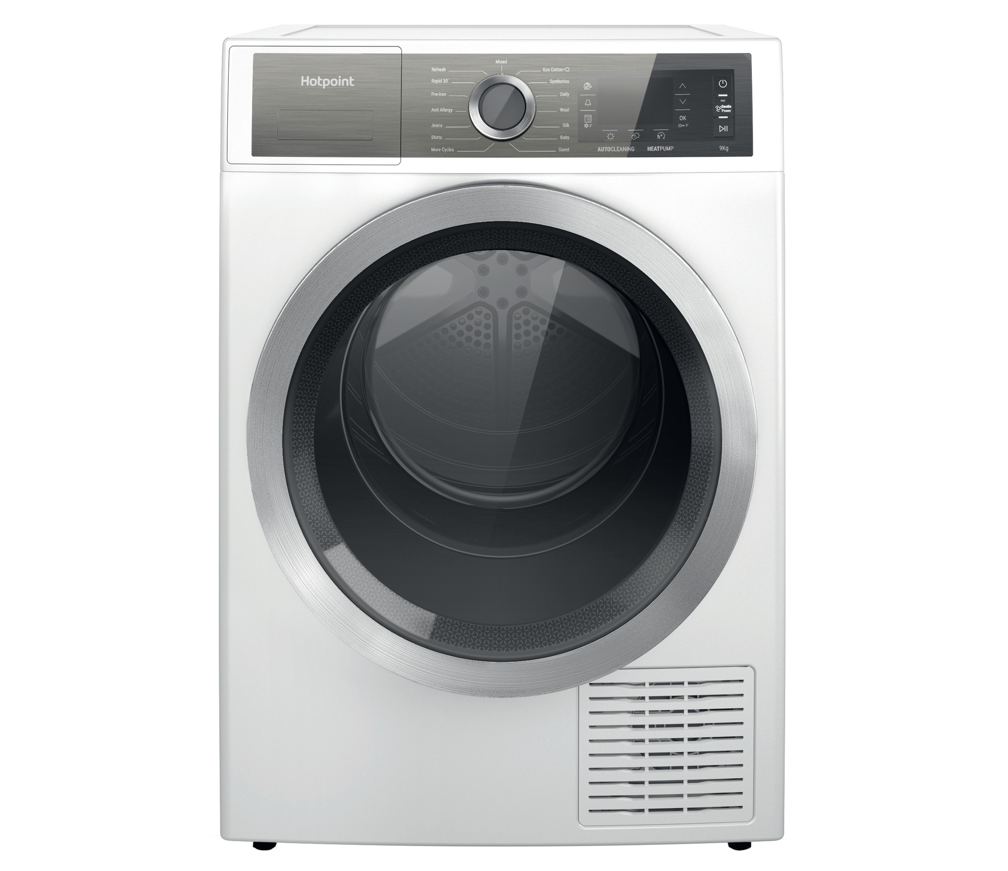 Picture of Hotpoint H8 D93WB UK Heat Pump 9kg Tumble Dryer - Freestanding White