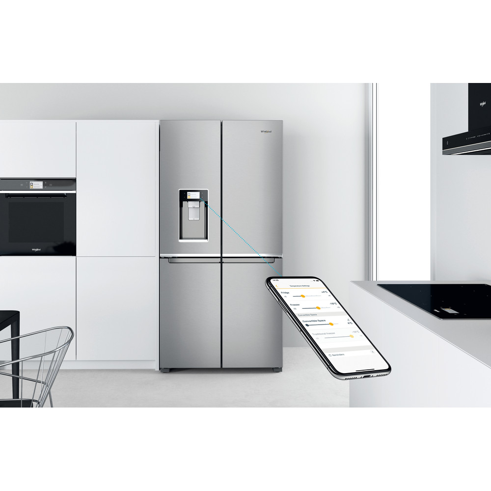 Whirlpool W Collection WQ9I MO1L UK Fridge Freezer - Stainless Steel