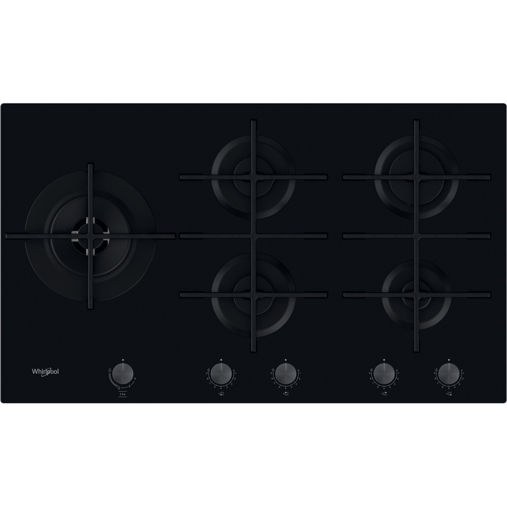 Whirlpool W Collection GOWL 958/NB Gas Hob 5 Burners 90cm - Black