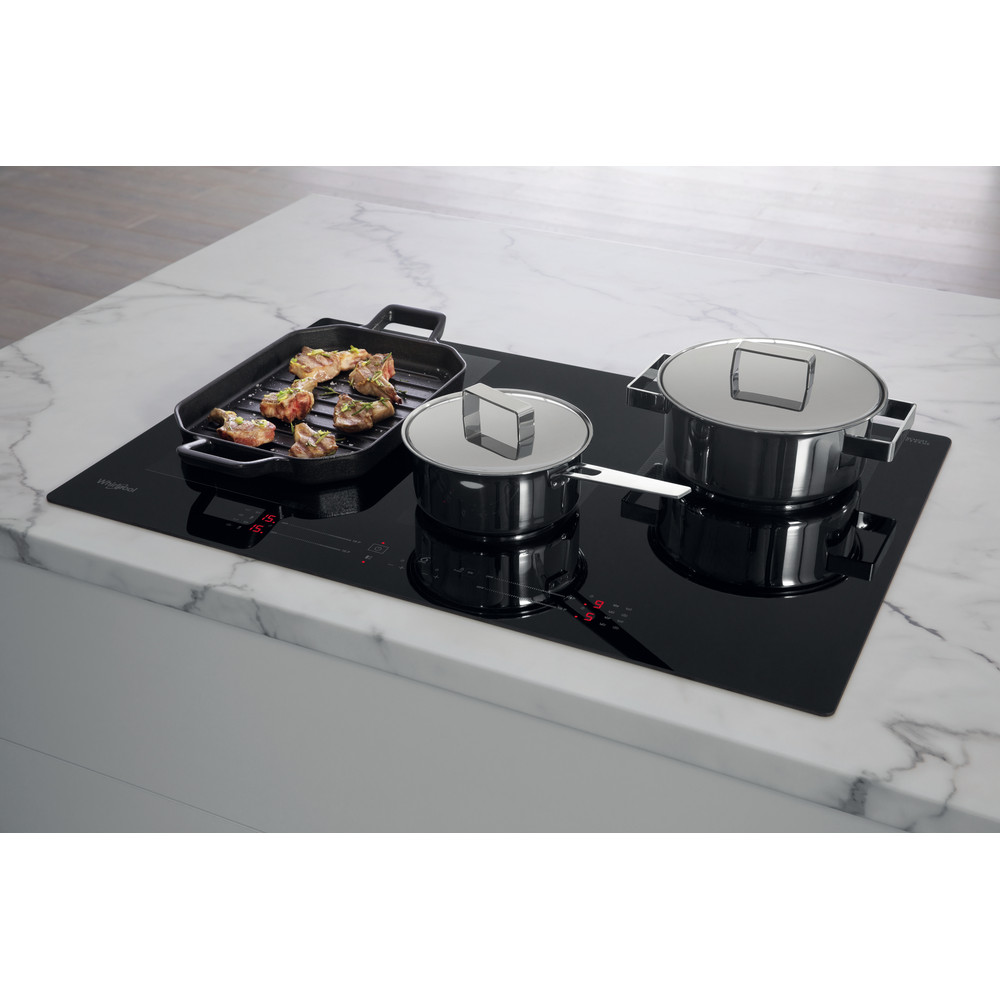 Whirlpool WF S3977 NE Induction Hob 4 Zones 75cm - Black