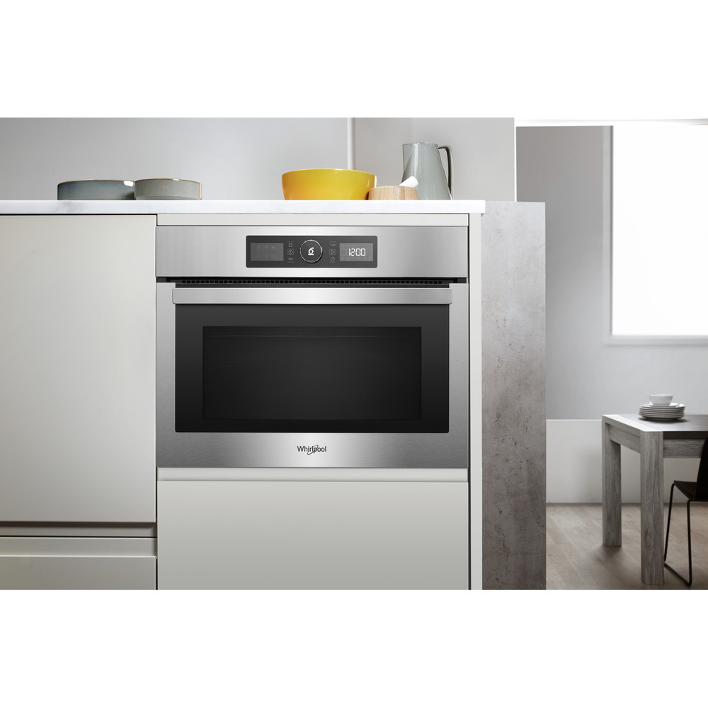 Whirlpool built in microwave oven: in Stainless Steel - AMW 9615/IX UK