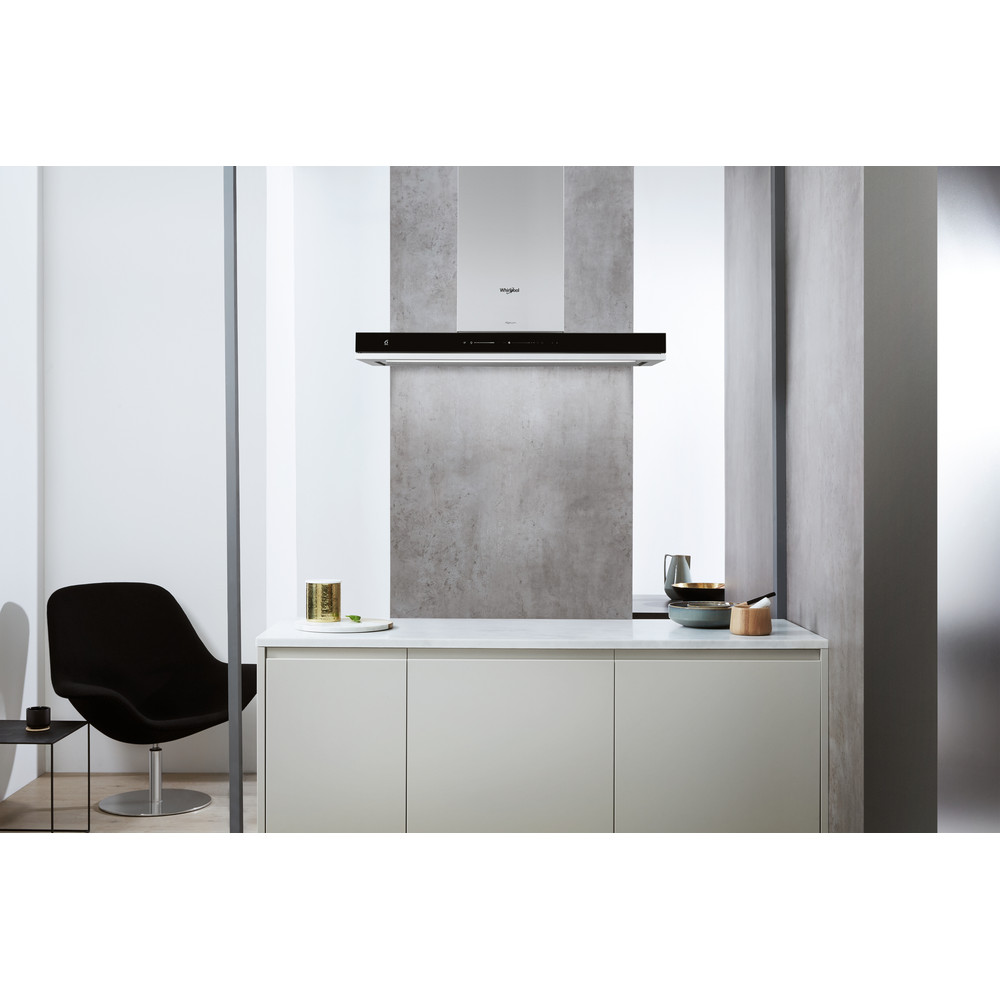 Whirlpool WHSS 90F TS K Cooker Hood 90cm - Black