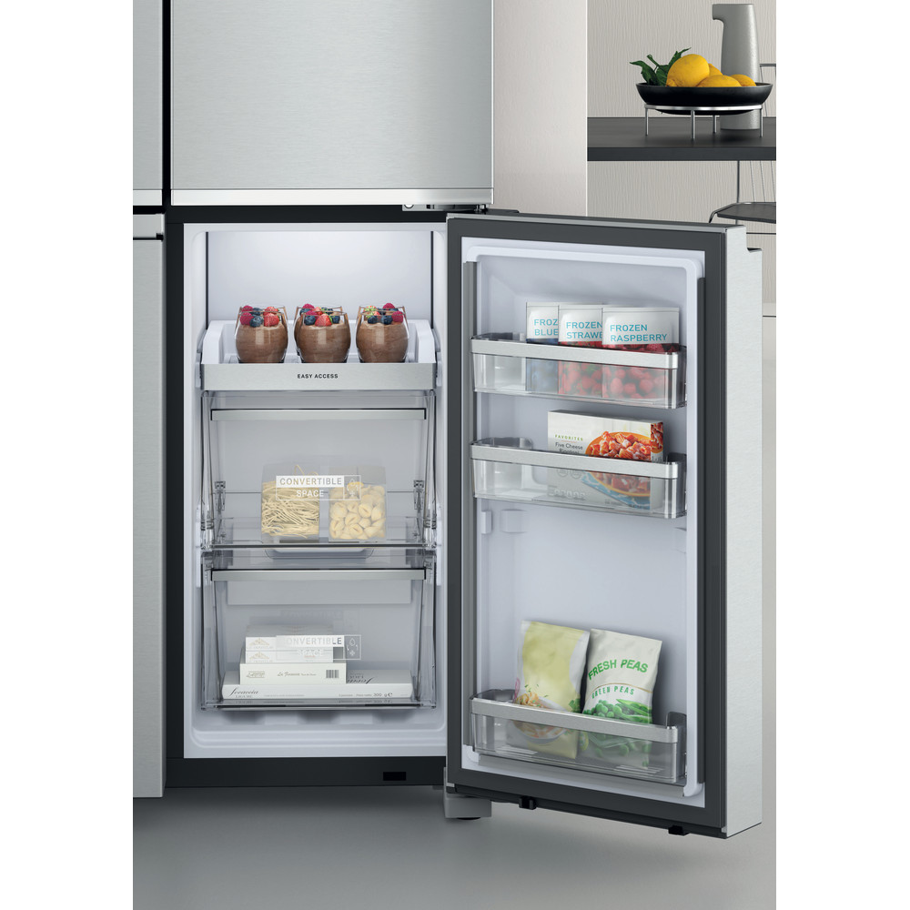Whirlpool W Collection WQ9I MO1L UK Fridge Freezer - Stainless Steel