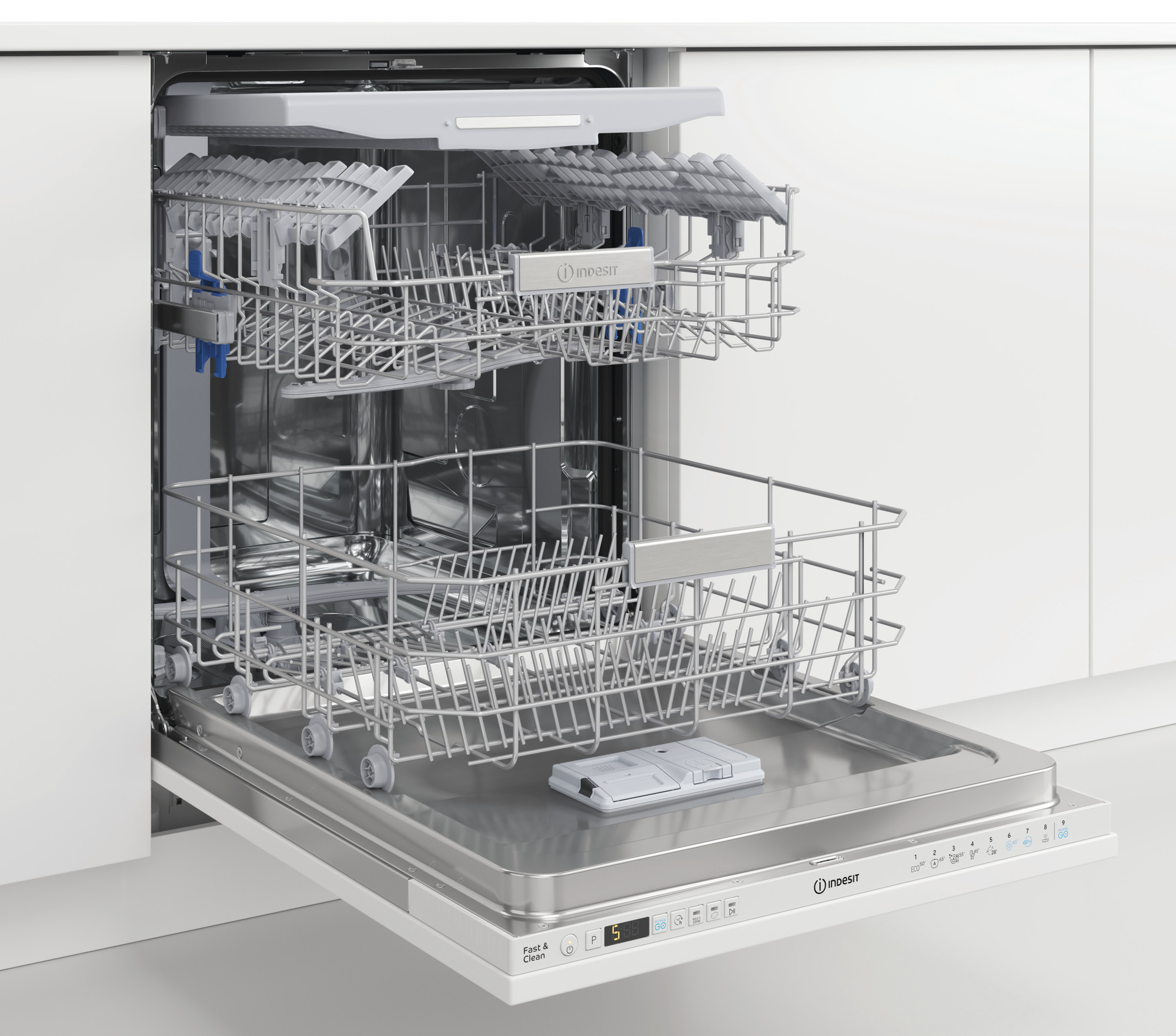 Picture of Indesit DIO 3T131 FE UK  Full Size Integrated Dishwasher with 14 Place Settings