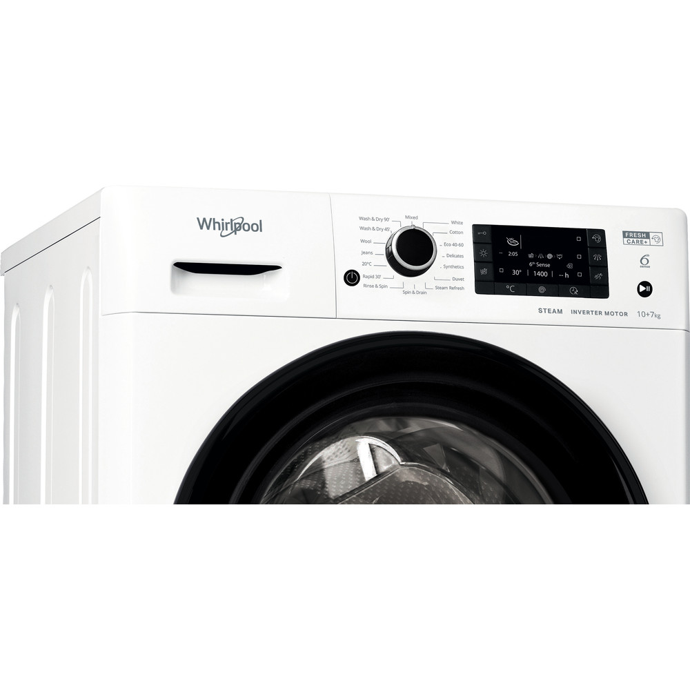 Whirlpool FFWDD1071682WBV UK N Washer Dryer 10+7kg 1600rpm - White