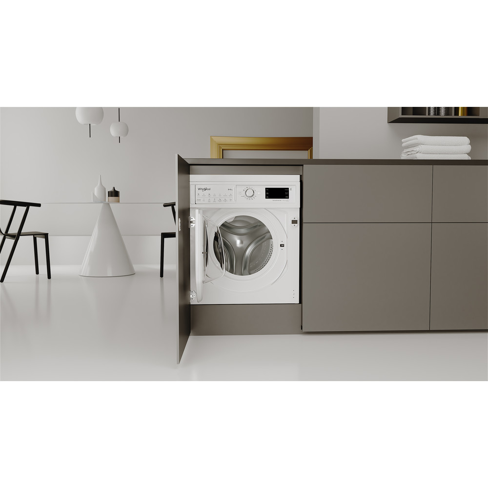 Whirlpool BI WDWG 861484 UK Built in Washer Dryer 8+6kg 1400rpm - White