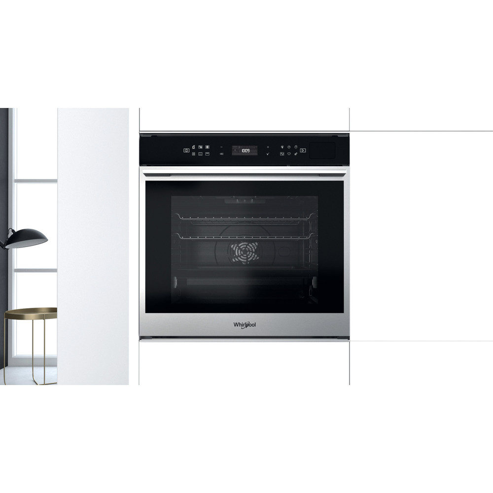 Whirlpool built in electric oven: in Stainless Steel, self cleaning - W7 OM4 4S1 P