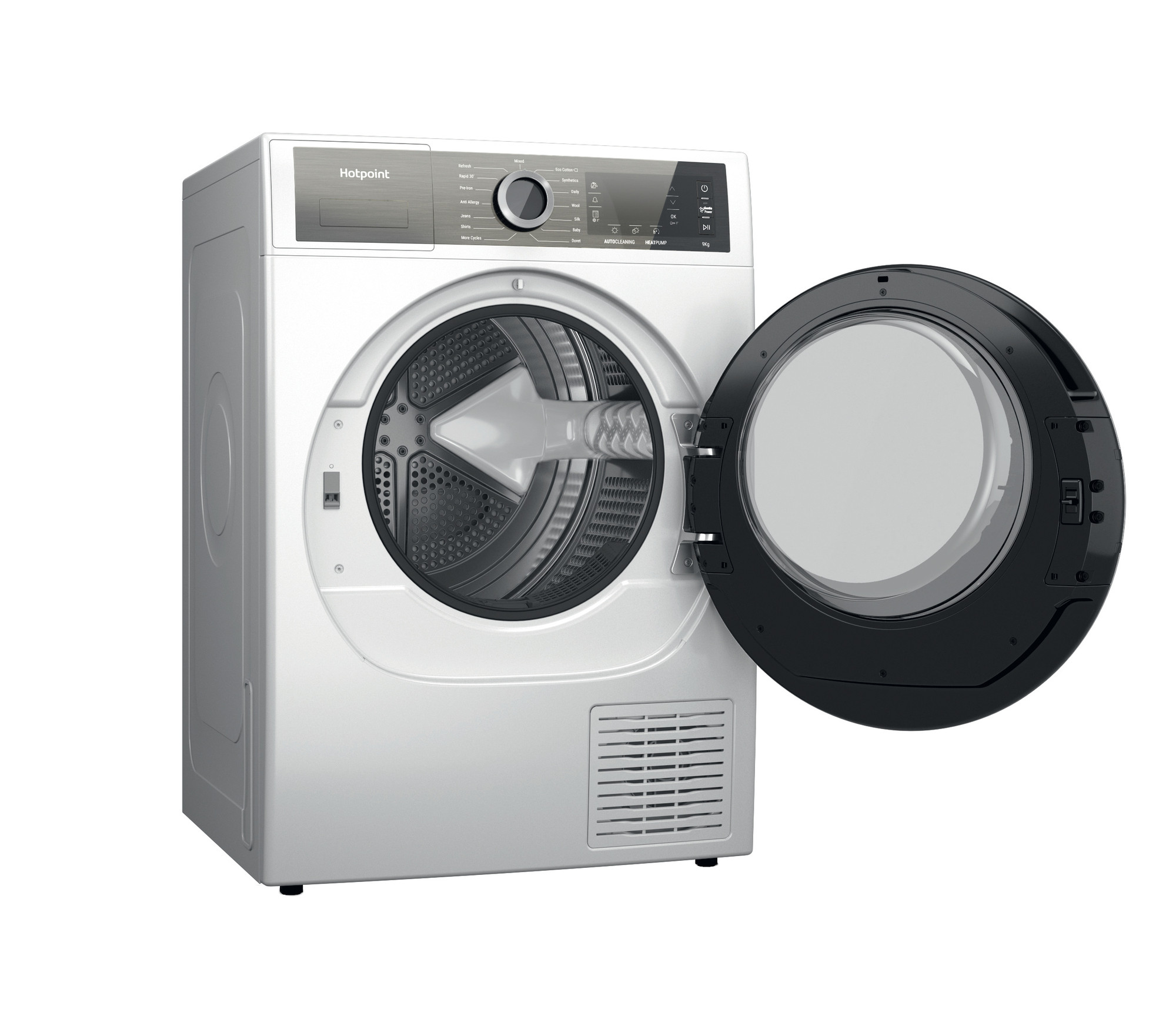 Picture of Hotpoint H8 D93WB UK Heat Pump 9kg Tumble Dryer - Freestanding White