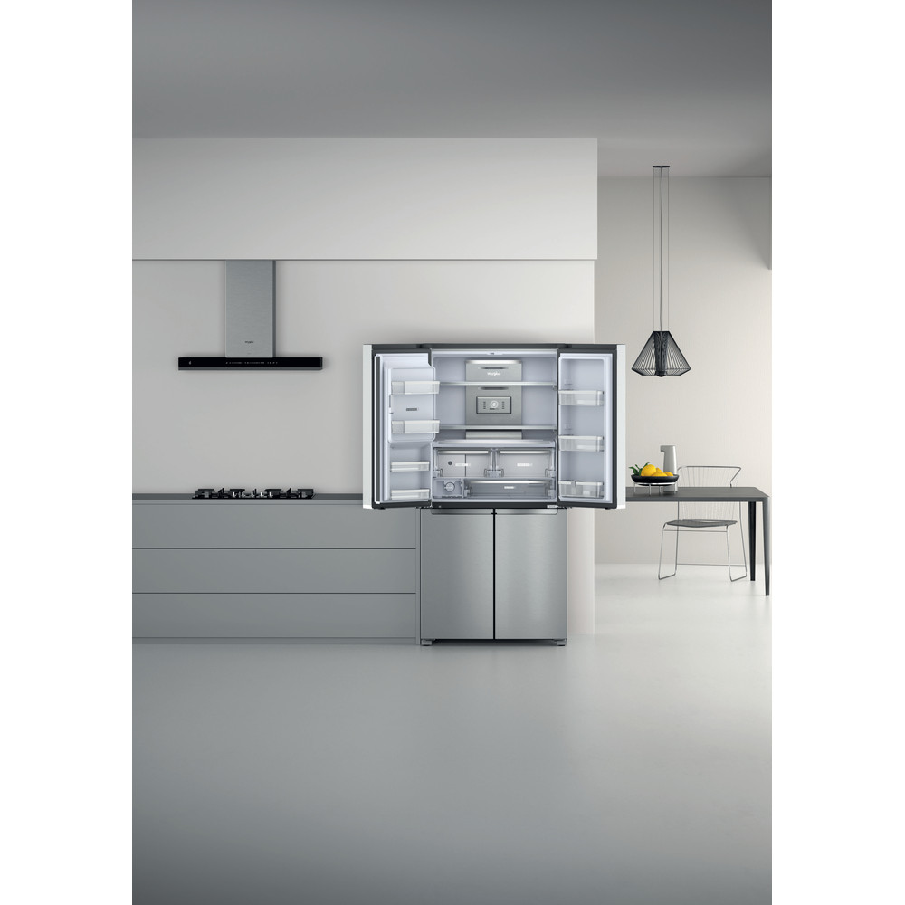 Whirlpool W Collection WQ9I MO1L UK Fridge Freezer - Stainless Steel