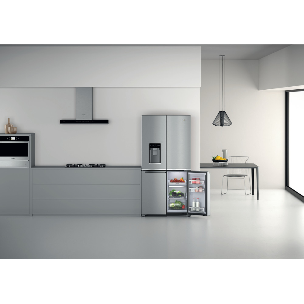 Whirlpool W Collection WQ9I MO1L UK Fridge Freezer - Stainless Steel