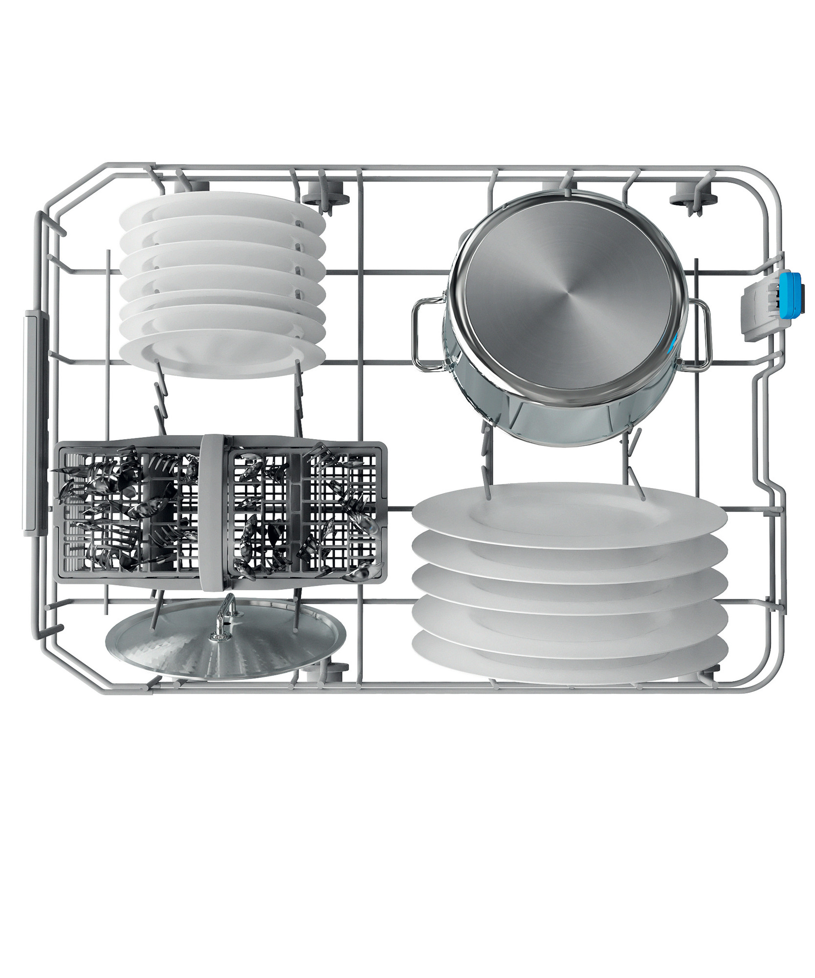 Picture of Indesit DSFO 3T224 Z UK N Slimline Dishwasher with 10 Place Settings in White