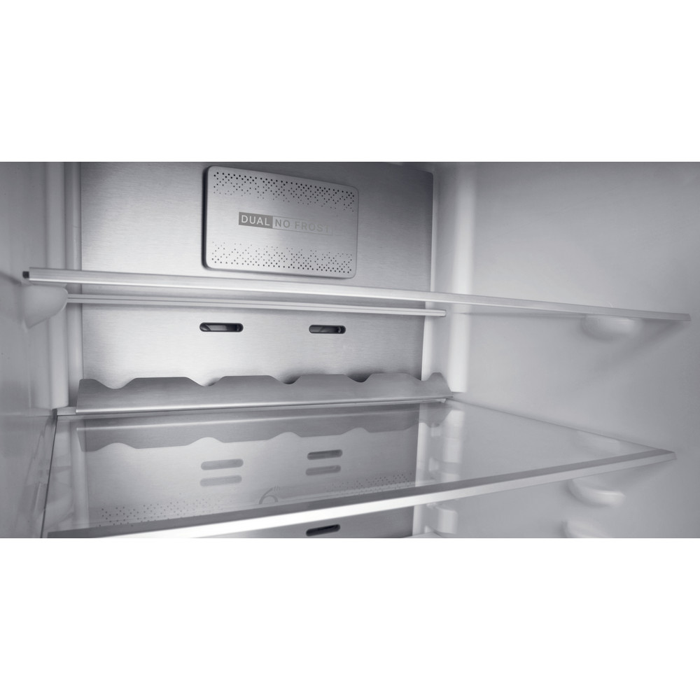 Whirlpool W9 821D KS H (UK) Fridge Freezer Frost Free 318L - Black Inox