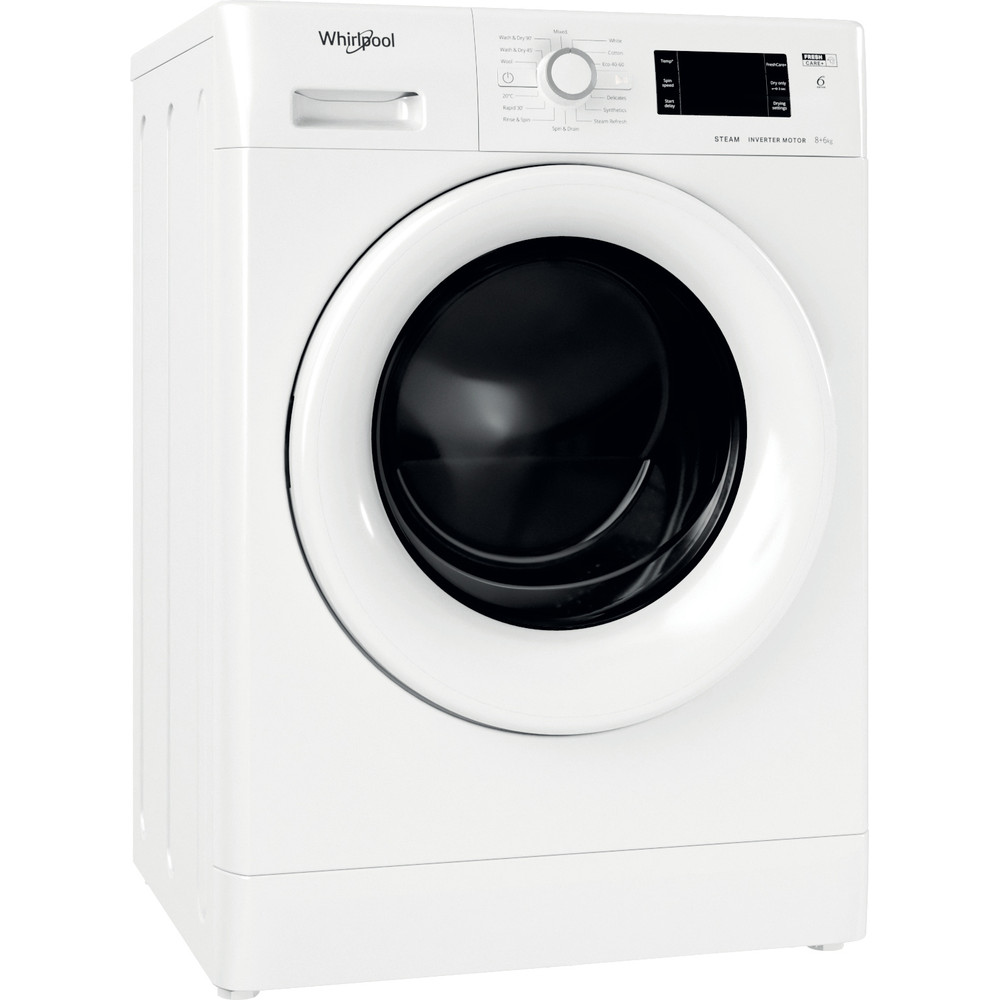 Whirlpool FWDG86148W UK N Washer Dryer 8+6kg 1400rpm - White