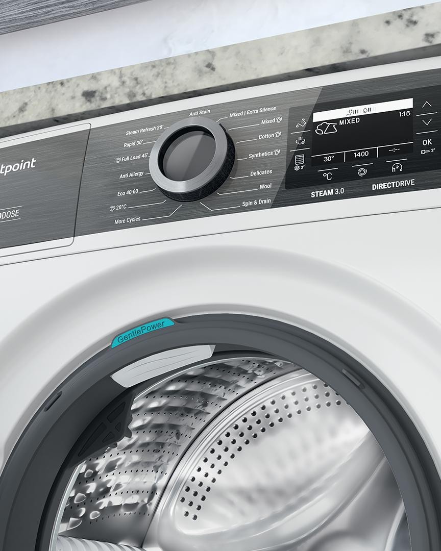 Picture of Hotpoint H8W946WBUK Washing Machine In White