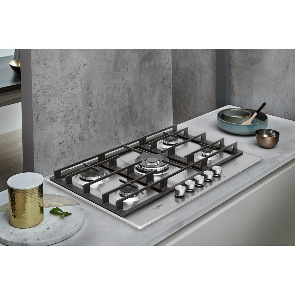 Whirlpool GMW 7552/IXL Gas Hob 5 Burners 75cm - Stainless Steel