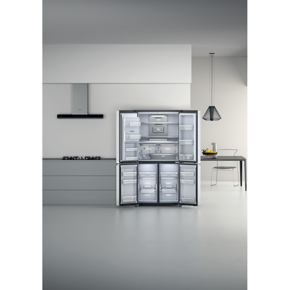 Whirlpool W Collection WQ9I MO1L UK Fridge Freezer - Stainless Steel