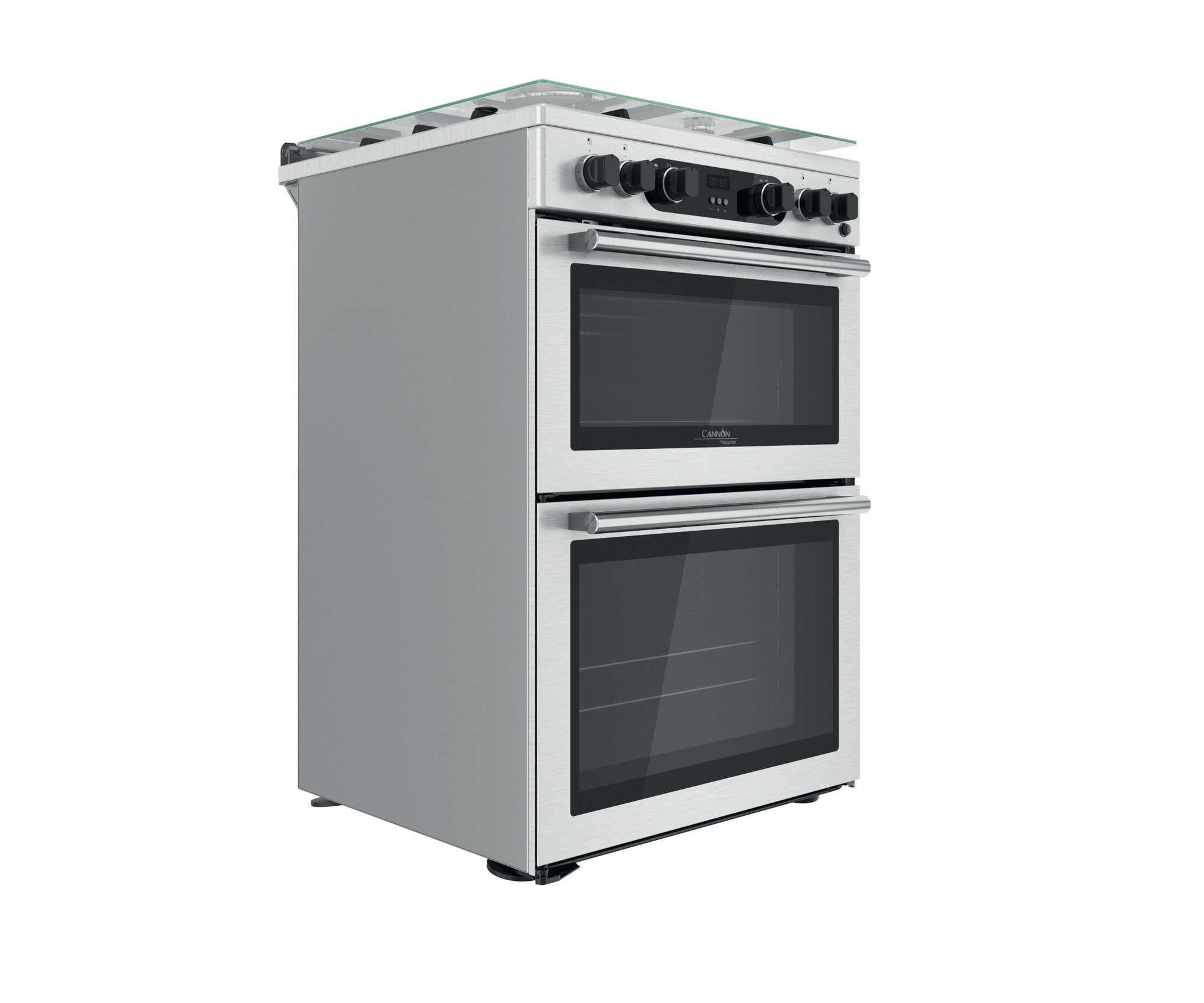 Picture of Hotpoint Cannon by Hotpoint CD67G0CCX/UK Freestanding Gas Cooker - Double Oven Inox