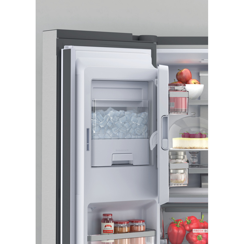 Whirlpool W Collection WQ9I MO1L UK Fridge Freezer - Stainless Steel