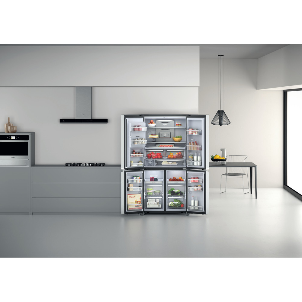 Whirlpool W Collection WQ9I MO1L UK Fridge Freezer - Stainless Steel