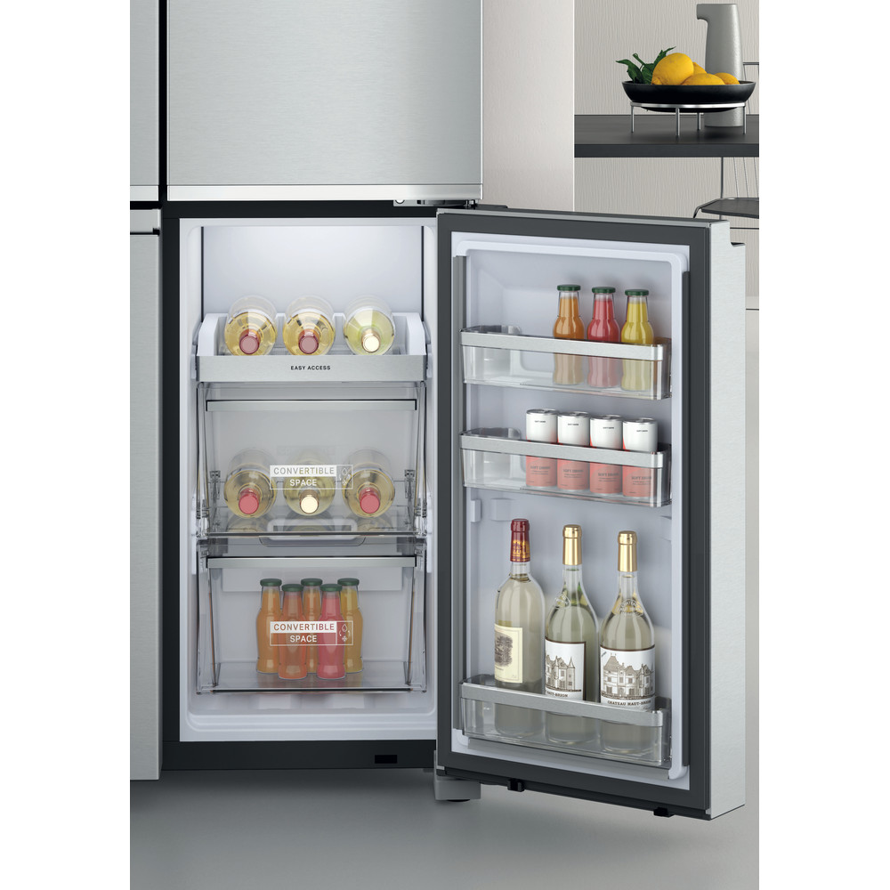 Whirlpool W Collection WQ9I MO1L UK Fridge Freezer - Stainless Steel